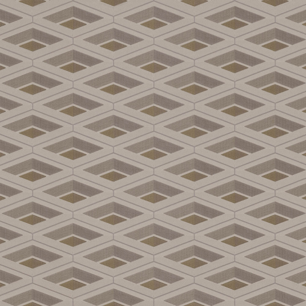 Metalická šedo-béžová geometrická vliesová tapeta na zeď Z76016, Vision, Zambaiti Parati
