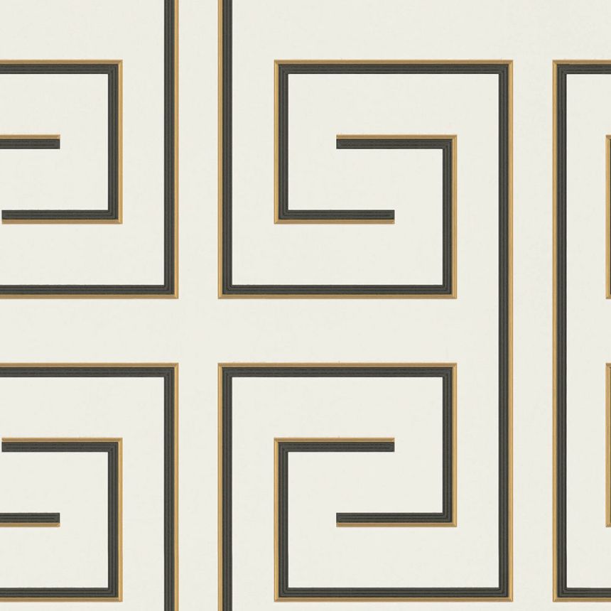 Luxusní bílá geometrická vliesová tapeta na zeď Z76001, Vision, Zambaiti Parati