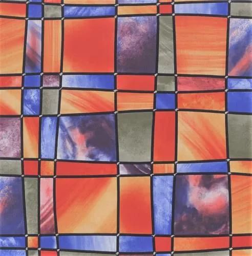 Doprodej - Samolepící fólie na sklo 11803, Barcelona Multi Colored, Gekkofix, šíře 45cm