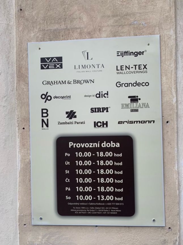 Prodejna v Praze