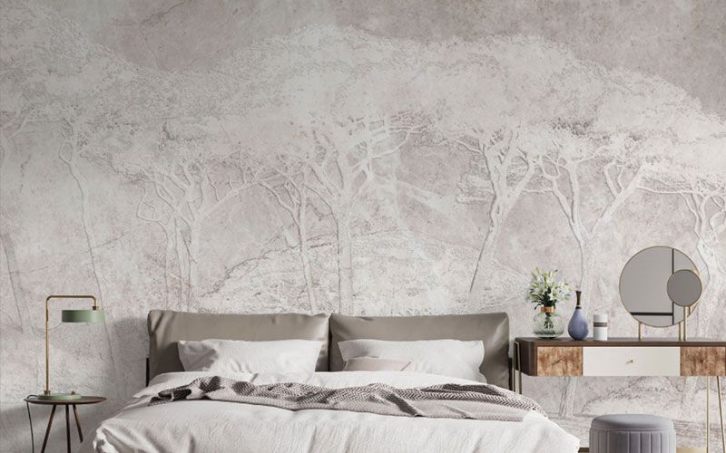 Design ložnic 2024: Trendy v tapetách a inspirace přírodou